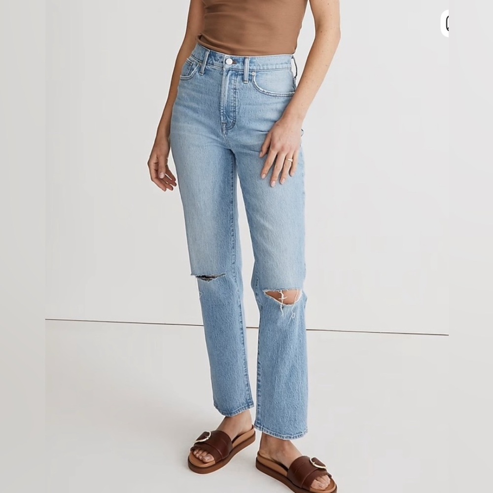 Madewell Women's Straight Leg Jeans in Light Blue NWOT